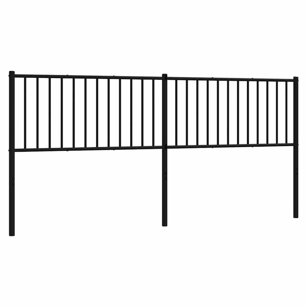 Ersatz-Kopfteil Metall Schwarz 193 cm