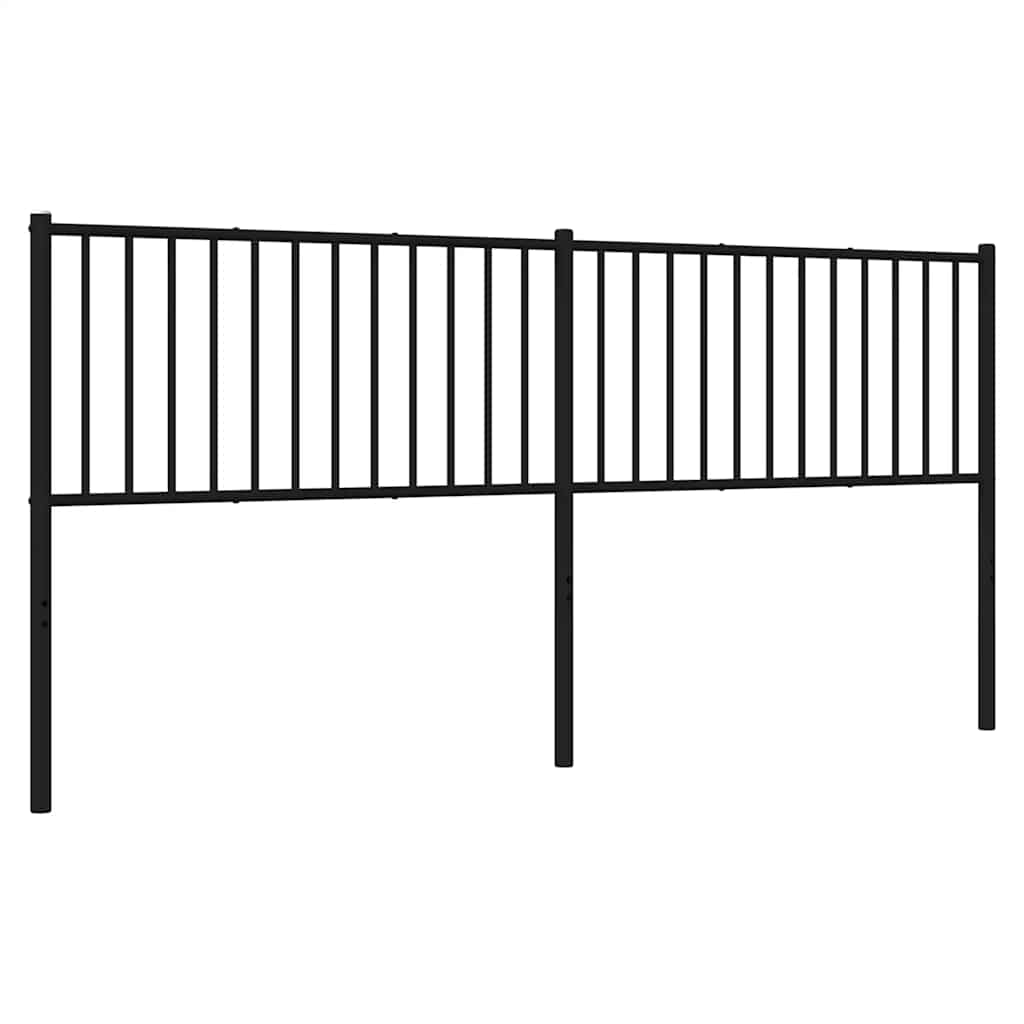Ersatz-Kopfteil Metall Schwarz 193 cm