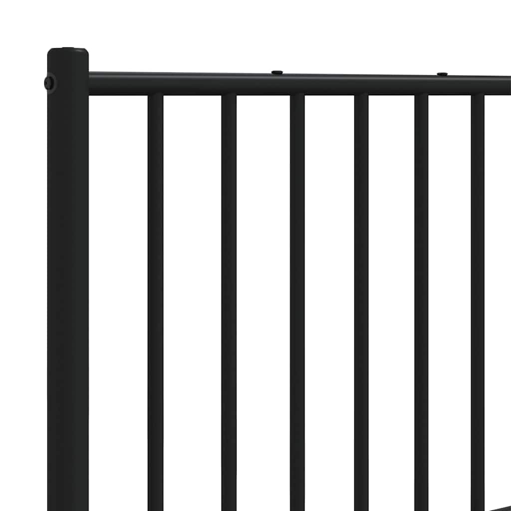 Ersatz-Kopfteil Metall Schwarz 193 cm