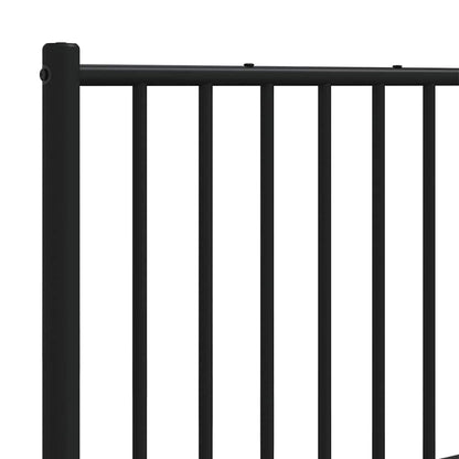 Ersatz-Kopfteil Metall Schwarz 200 cm