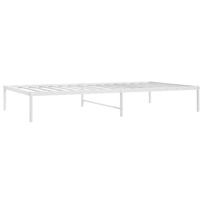 Bettgestell Metall Weiß 75x190 cm