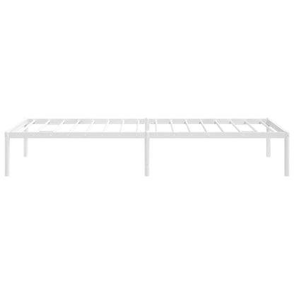Bettgestell Metall Weiß 75x190 cm