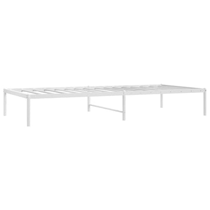 Bettgestell Metall Weiß 90x200 cm