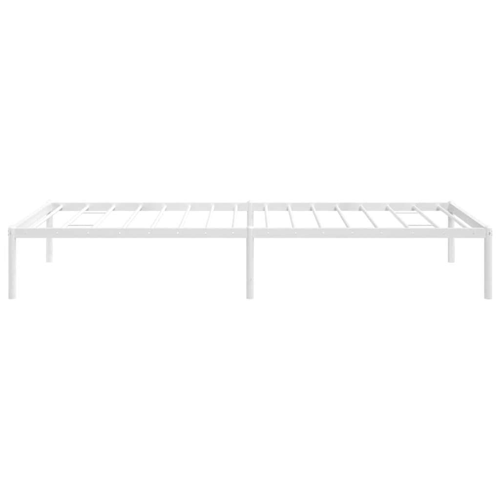 Bettgestell Metall Weiß 90x200 cm