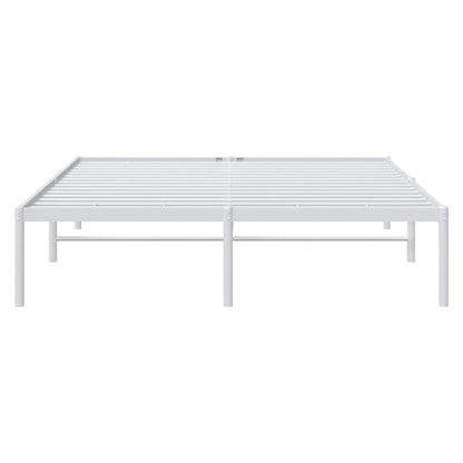 Bettgestell Metall Weiß 140x200 cm