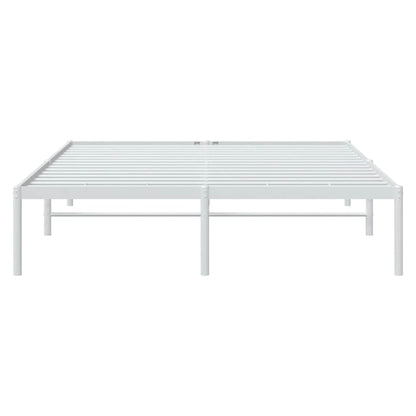 Bettgestell Metall Weiß 160x200 cm