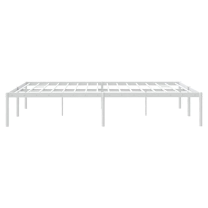 Bettgestell Metall Weiß 160x200 cm