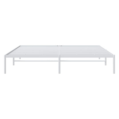 Bettgestell Metall Weiß 180x200 cm