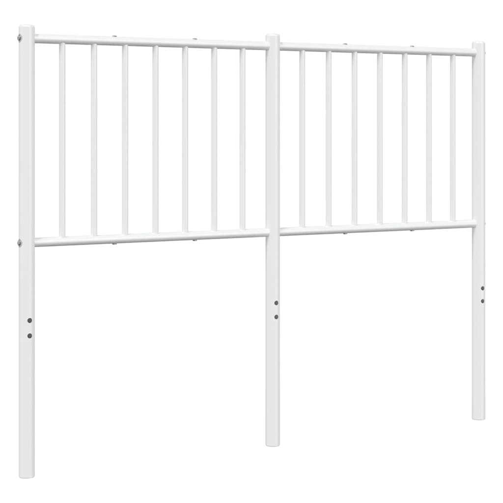 Ersatz-Kopfteil Metall Weiß 120 cm