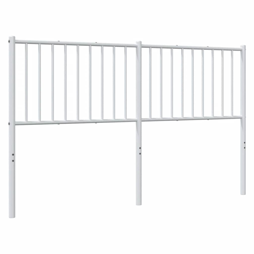 Ersatz-Kopfteil Metall Weiß 160 cm