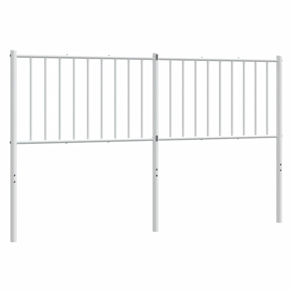 Ersatz-Kopfteil Metall Weiß 160 cm
