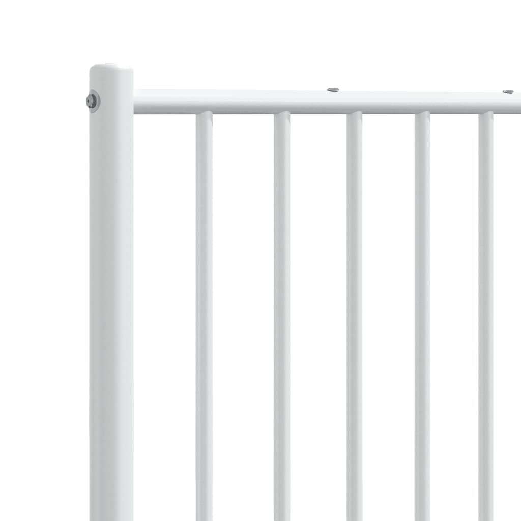 Ersatz-Kopfteil Metall Weiß 160 cm