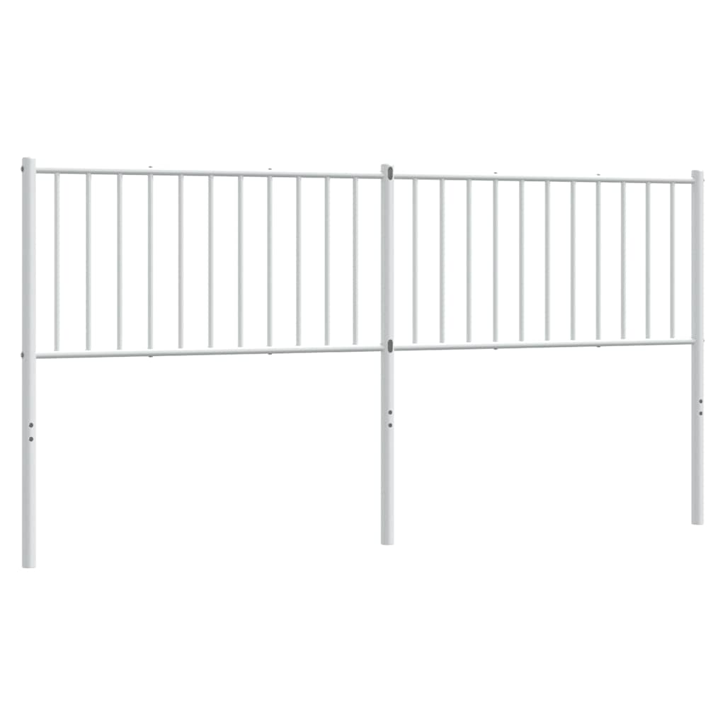 Ersatz-Kopfteil Metall Weiß 180 cm