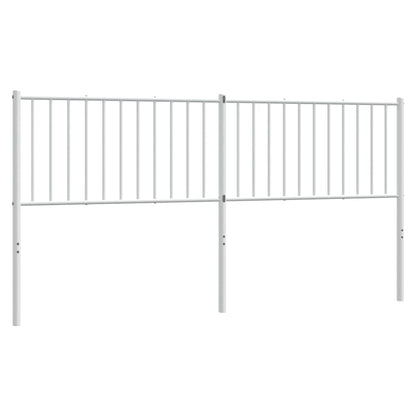 Ersatz-Kopfteil Metall Weiß 180 cm