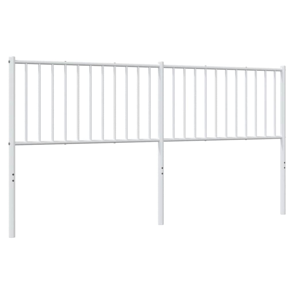 Ersatz-Kopfteil Metall Weiß 180 cm