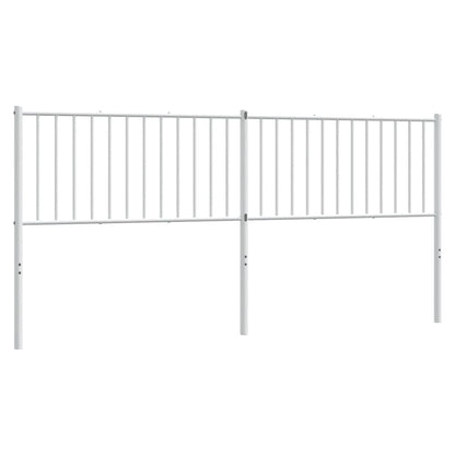 Ersatz-Kopfteil Metall Weiß 193 cm