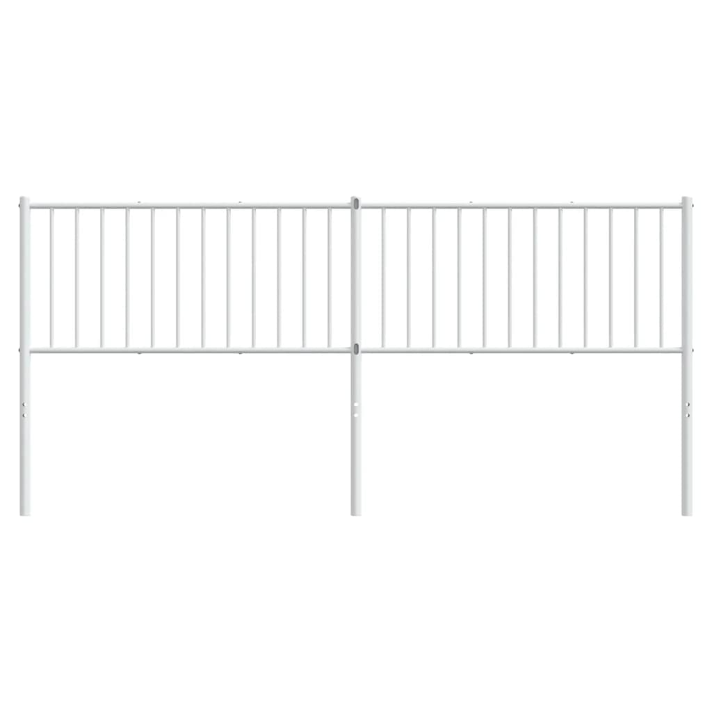Ersatz-Kopfteil Metall Weiß 193 cm