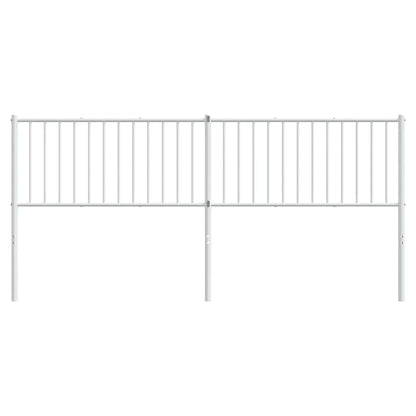 Ersatz-Kopfteil Metall Weiß 193 cm