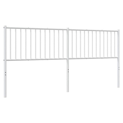 Ersatz-Kopfteil Metall Weiß 193 cm
