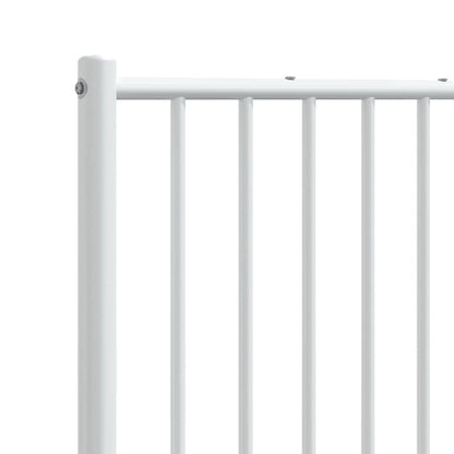 Ersatz-Kopfteil Metall Weiß 193 cm