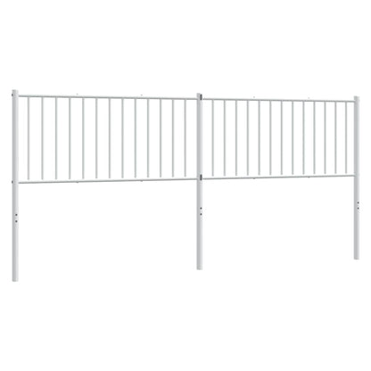 Ersatz-Kopfteil Metall Weiß 200 cm