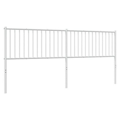 Ersatz-Kopfteil Metall Weiß 200 cm