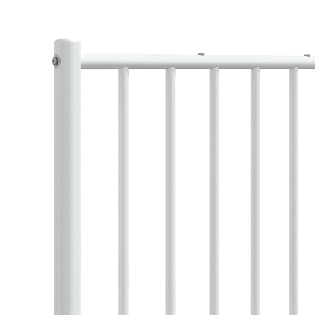Ersatz-Kopfteil Metall Weiß 200 cm
