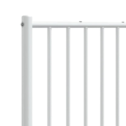 Ersatz-Kopfteil Metall Weiß 200 cm