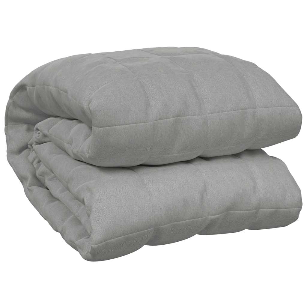 Gewichtsdecke Grau 140x200 cm 10 kg Stoff