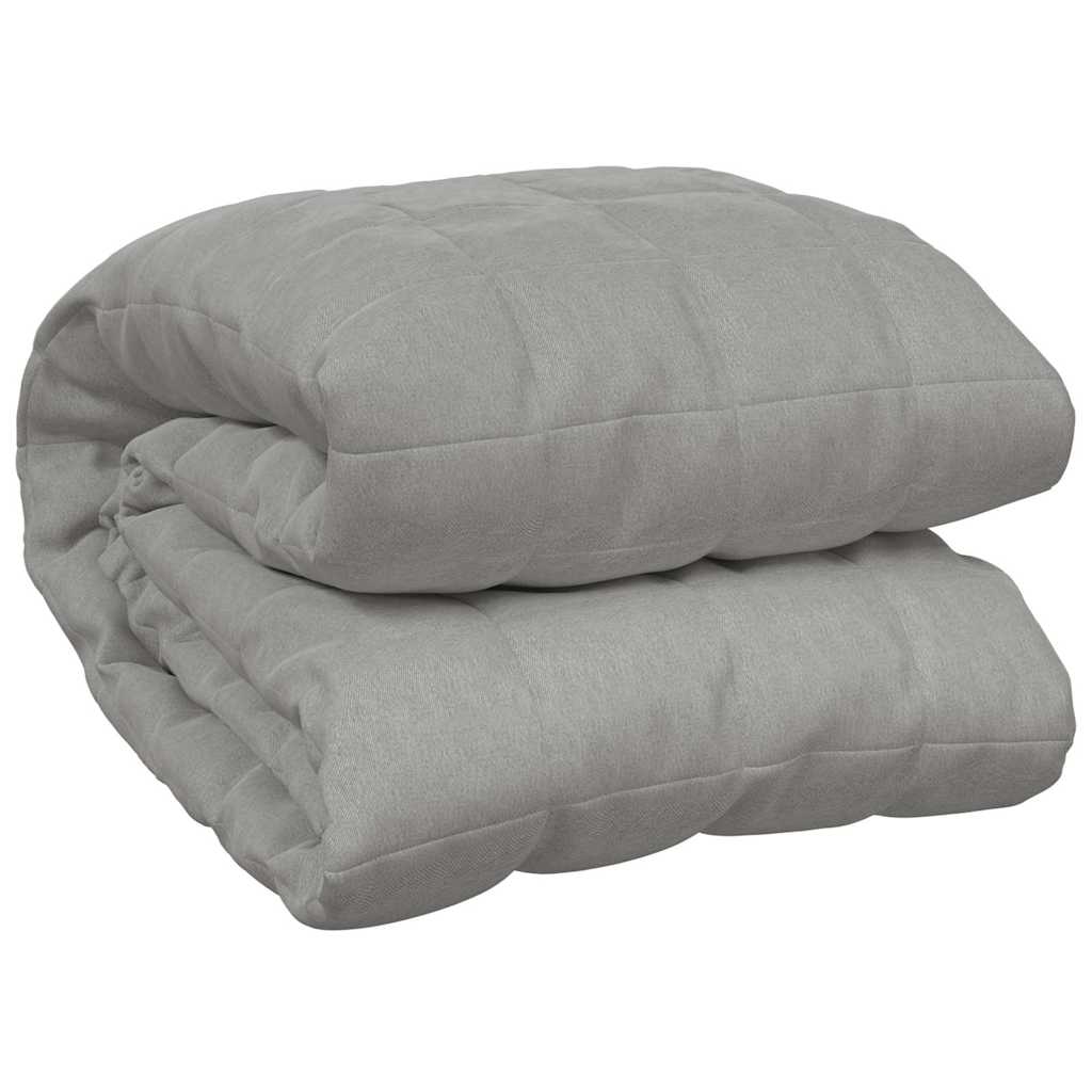 Gewichtsdecke Grau 200x220 cm 13 kg Stoff