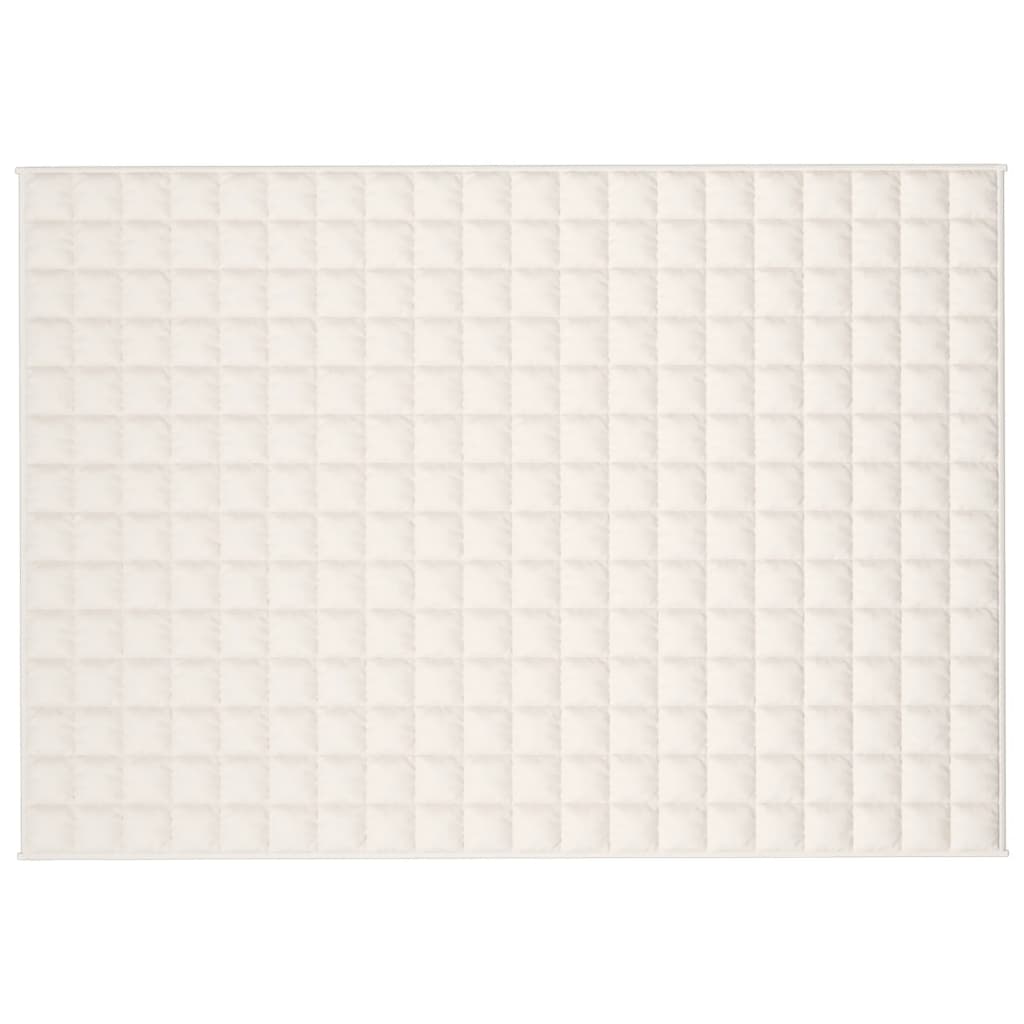 Gewichtsdecke Hellcreme 140x200 cm 6 kg Stoff