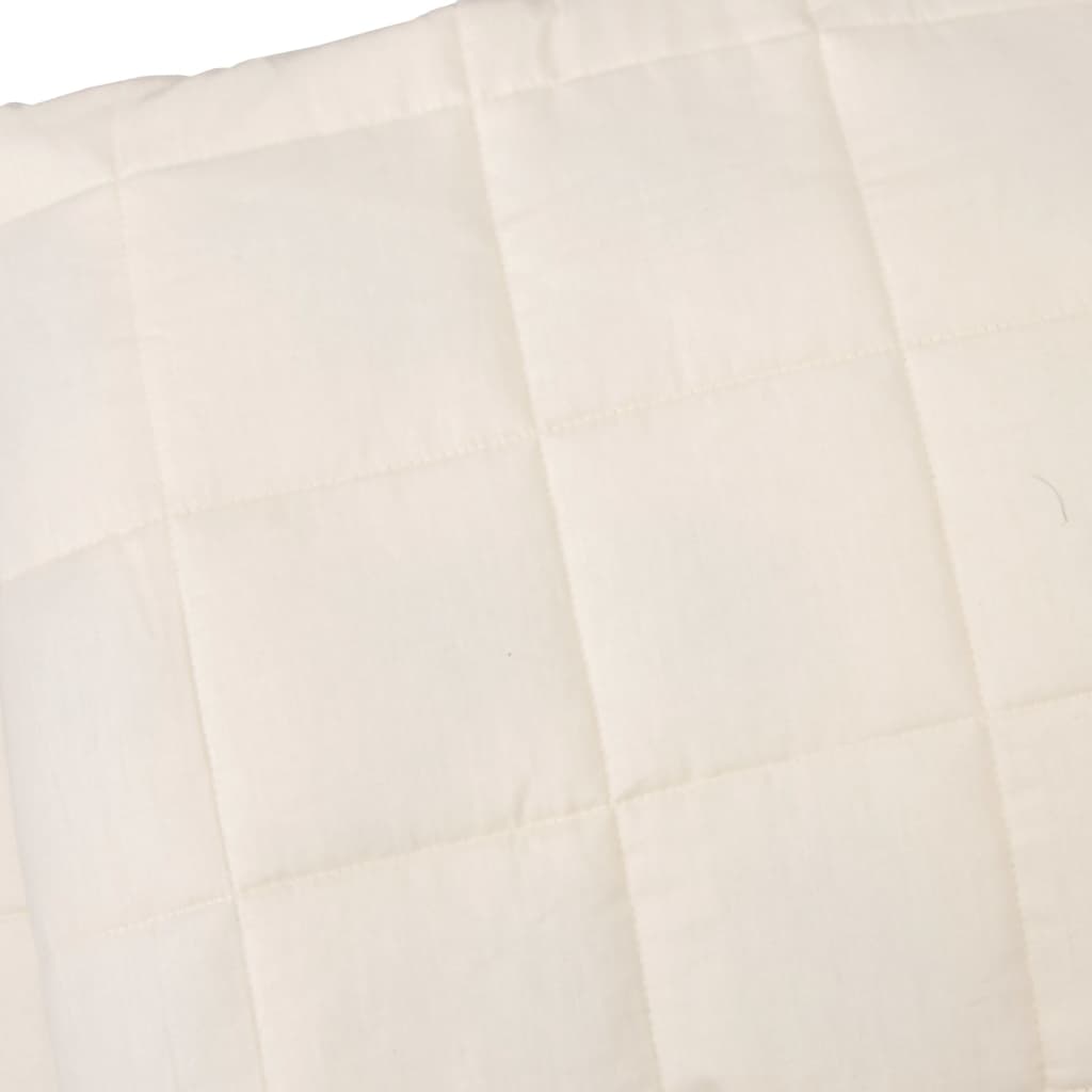 Gewichtsdecke Hellcreme 140x200 cm 10 kg Stoff