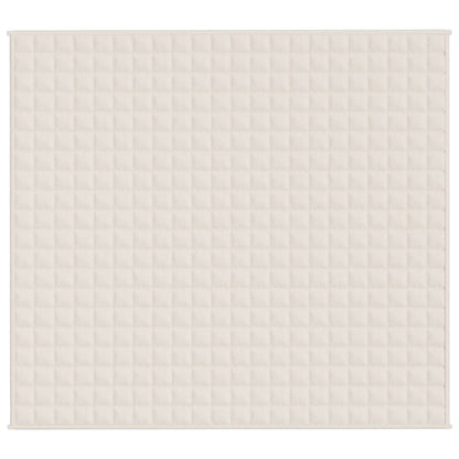 Gewichtsdecke Hellcreme 200x220 cm 9 kg Stoff