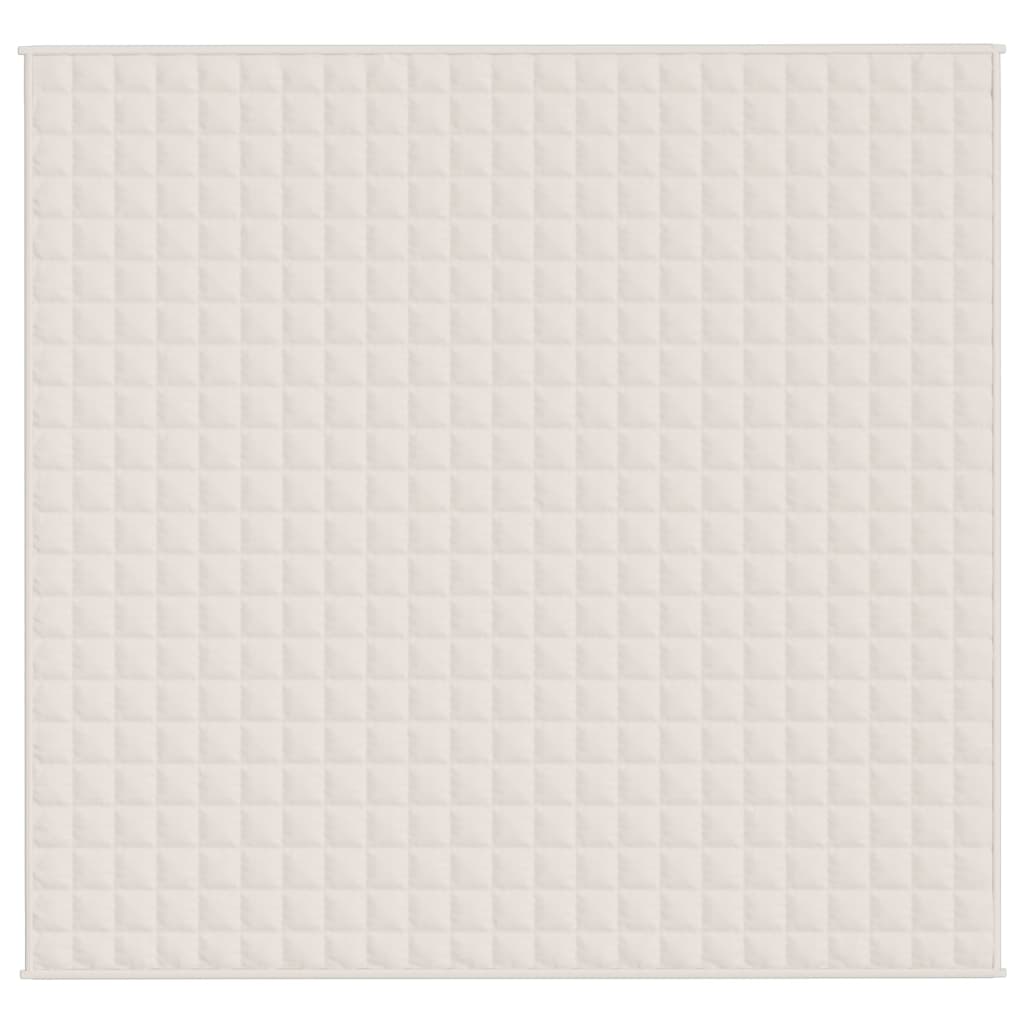 Gewichtsdecke Hellcreme 220x230 cm 11 kg Stoff