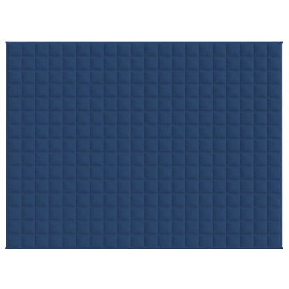 Gewichtsdecke Blau 152x203 cm 11 kg Stoff
