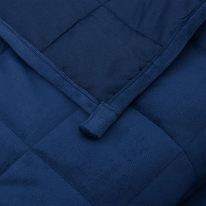 Gewichtsdecke Blau 152x203 cm 11 kg Stoff