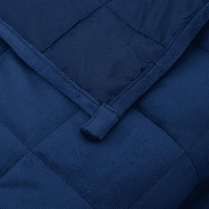 Gewichtsdecke Blau 220x240 cm 11 kg Stoff