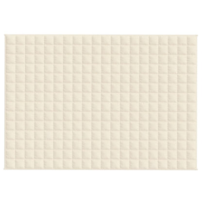 Gewichtsdecke Hellcreme 135x200 cm 10 kg Stoff