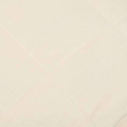 Gewichtsdecke Hellcreme 135x200 cm 10 kg Stoff