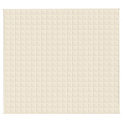 Gewichtsdecke Hellcreme 200x220 cm 9 kg Stoff