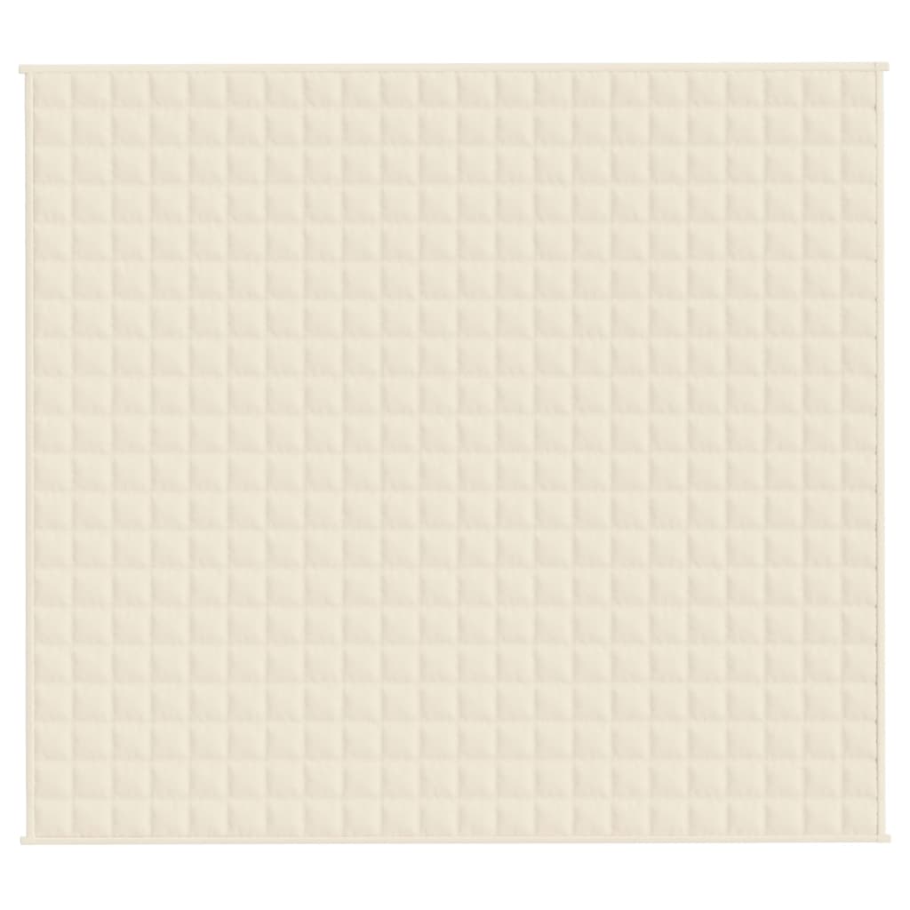 Gewichtsdecke Hellcreme 200x220 cm 13 kg Stoff