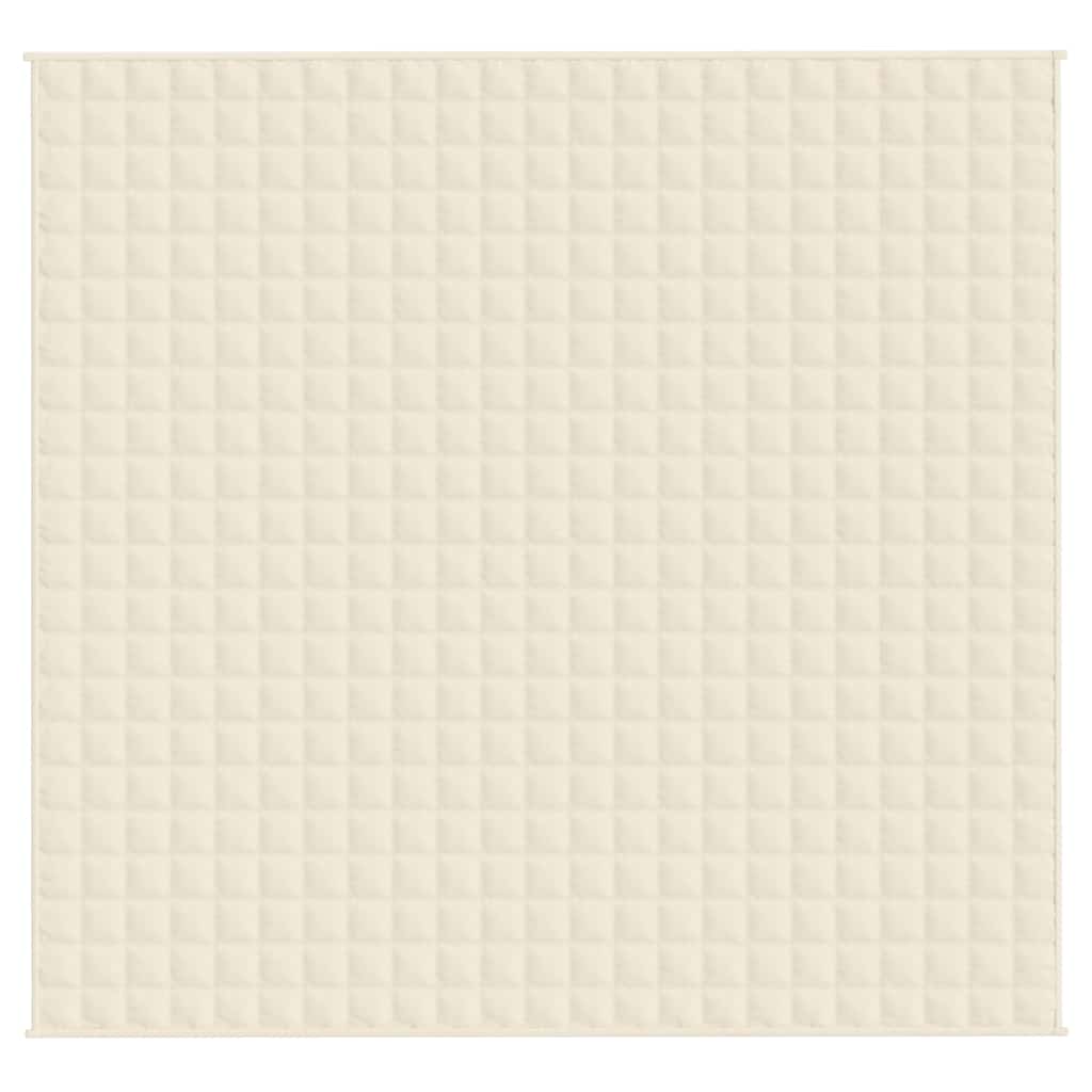 Gewichtsdecke Hellcreme 220x240 cm 15 kg Stoff