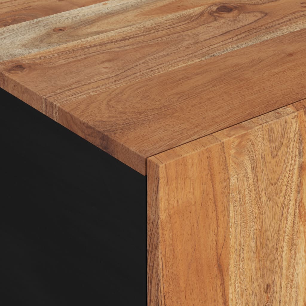 Table basse 100x54x40 cm en bois d'acacia massif et matériaux dérivés du bois