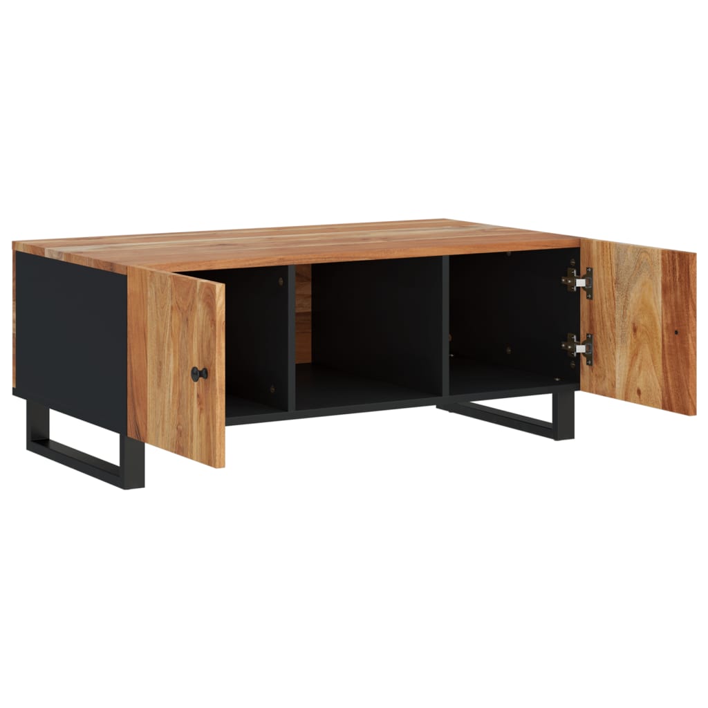 Table basse 100x54x40 cm en bois d'acacia massif et matériaux dérivés du bois