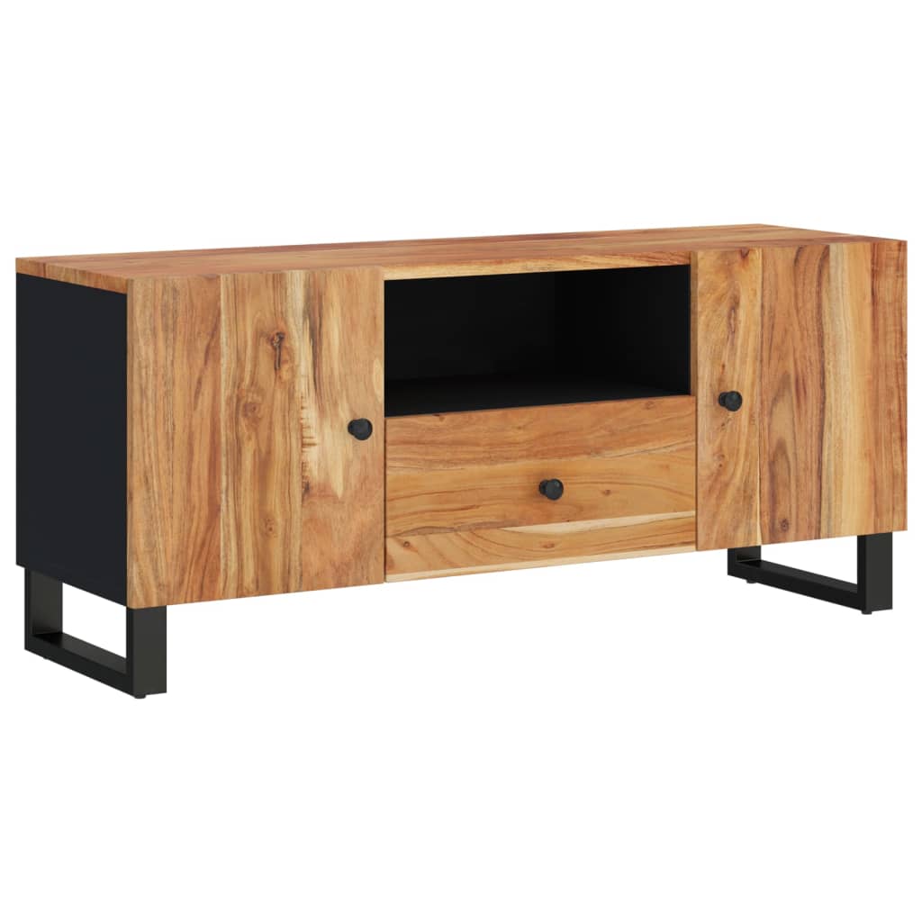 TV-Schrank 105x33,5x46 cm Massivholz Akazie & Holzwerkstoff