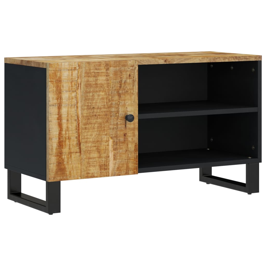 TV-Schrank 80x33x46 cm Massivholz Mango & Holzwerkstoff