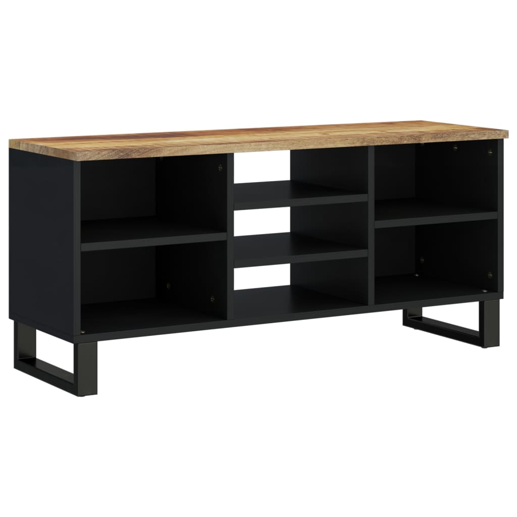 TV-Schrank 100x33x46 cm Massivholz Mango & Holzwerkstoff