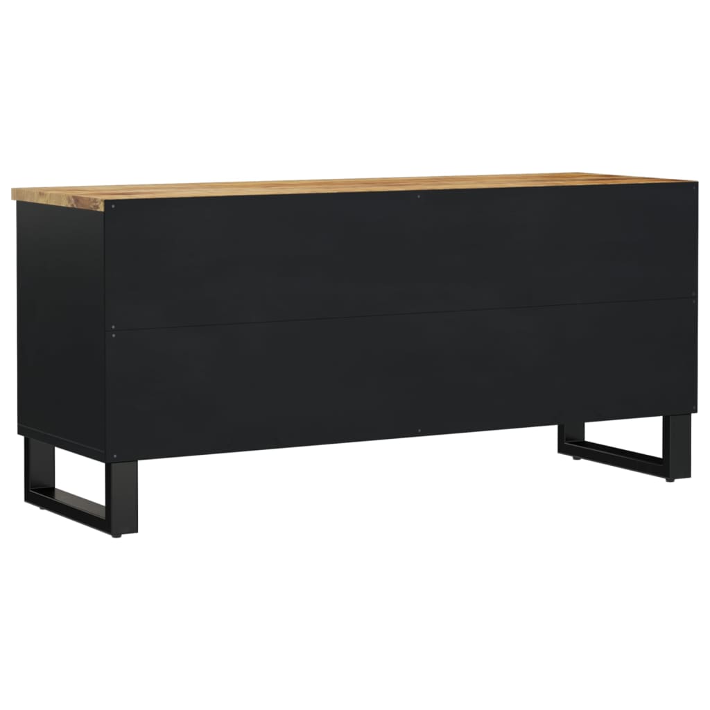 TV-Schrank 100x33x46 cm Massivholz Mango & Holzwerkstoff