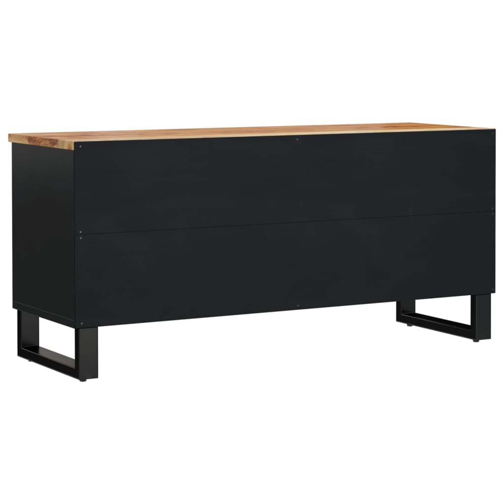 TV-Schrank 100x33x46 cm Massivholz Akazie & Holzwerkstoff