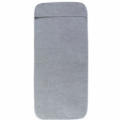 Strandtücher 2 Stk. Grau 75x200 cm Stoff 400 GSM